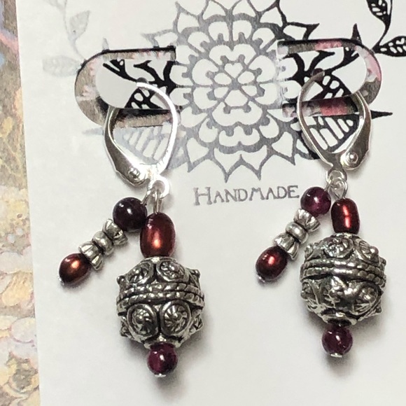Power Packed Garnet Earrings - Picture 5 of 8